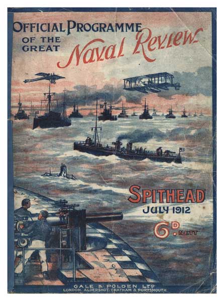 Fleet Review 1912, Spithead viewed from Spitbank Fort