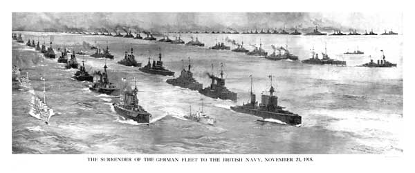 Surrender of the German Fleet 1918