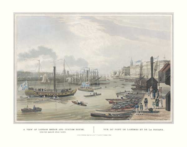 A View of London Bridge and Custom House
