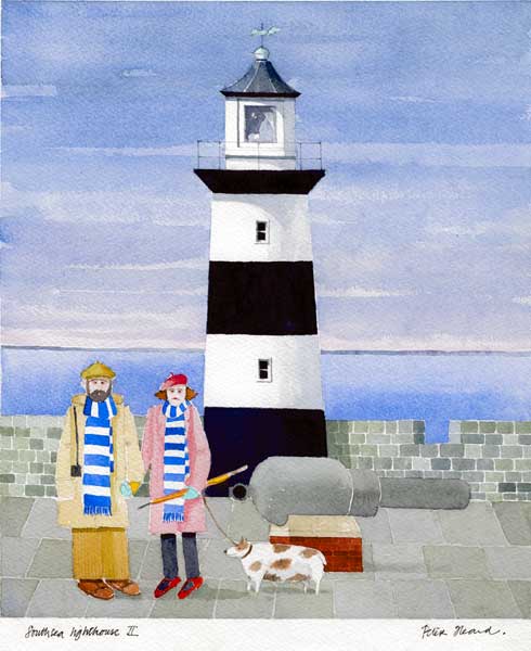 Southsea Castle Lighthouse Study 2: The Pompey Dog Walkers