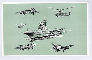 HMS Hermes with Vignettes of Embarked Squadrons