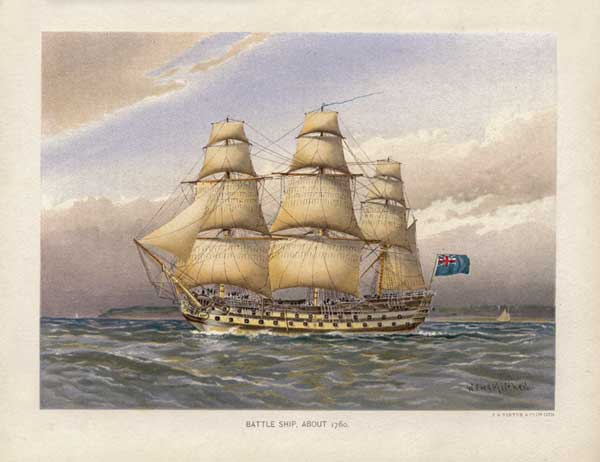 Battleship about 1760
