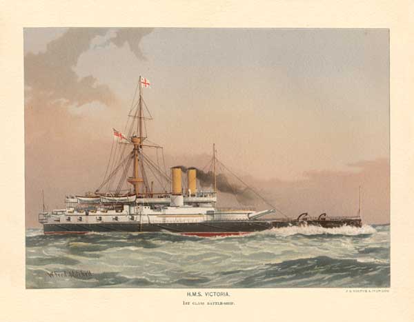 HMS Victoria 1st class Battleship