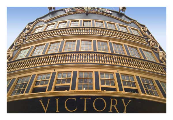 Stern Windows of HMS Victory [by Leon Reis]  - PRINT