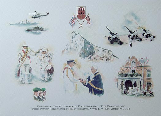 Gibraltar - Celebrations to Mark the Freedom of the City to the Royal Navy - 2004
