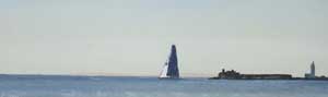 ABN AMRO 2 Sails Out at the Start of Leg 7 - Volvo Ocean Race, Hurst Narrows