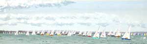 The X Boat Fleet Race Past Egypt Point, Cowes Week 2005